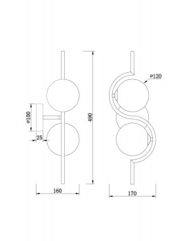 Бра Freya FR5124WL-02BS-foto2