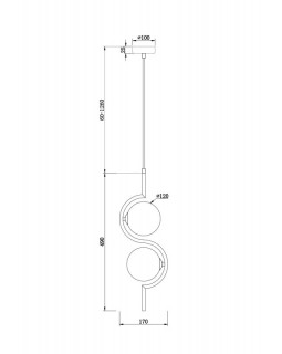 Подвесной светильник Freya FR5124PL-02BS-foto3