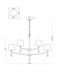 Подвесная люстра Freya FR2190PL-12N-foto5