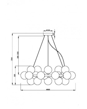 Подвесная люстра Maytoni MOD545PL-25BS-foto3