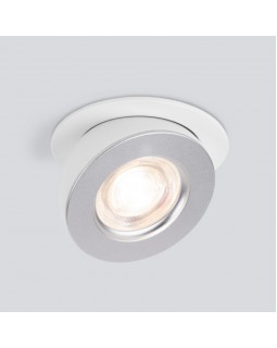 Встраиваемый светильник Elektrostandard Pruno белый/серебро 8W 4200К (25080/LED)-foto3