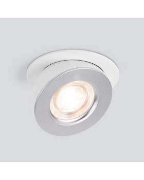 Встраиваемый светильник Elektrostandard Pruno белый/серебро 8W 4200К (25080/LED)-foto3