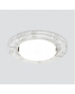 Встраиваемый светильник Elektrostandard 1062 GX53 WH/SL белый/серебро