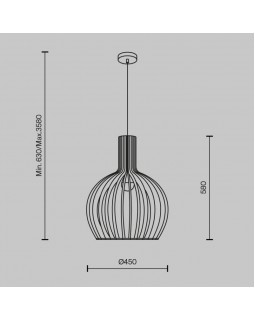 Подвесной светильник Maytoni MOD194PL-01W1-foto6