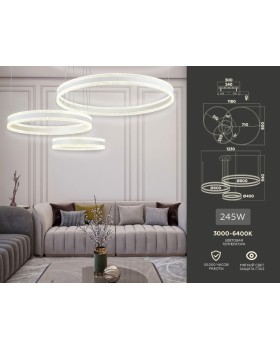 Каскадная люстра Ambrella Light FA6201-foto4