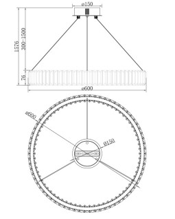Подвесная люстра Freya FR5257PL-L25G-foto7