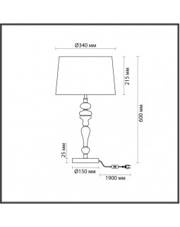 Настольная лампа Odeon Light 5040/1T-foto3