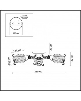 Накладная люстра Odeon Light 2252/3C-foto3
