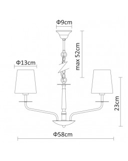 Подвесная люстра ARTE Lamp A1048LM-6CC-foto4