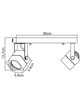 Спот ARTE Lamp A1314PL-2WH-foto5