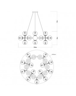 Подвесная люстра ARTE Lamp A1664SP-25BK-foto4