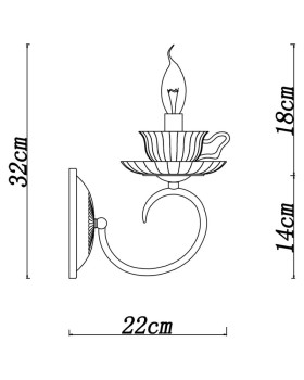 Бра ARTE Lamp A1750AP-1AB-foto4