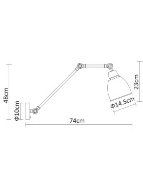 Бра ARTE Lamp A2055AP-1WH-foto4