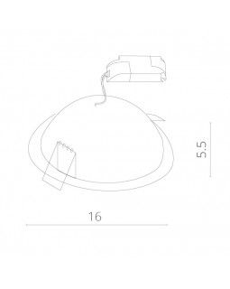 Встраиваемый светильник ARTE Lamp A3015PL-1WH-foto4
