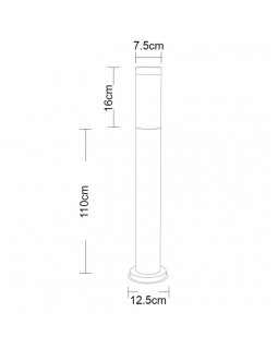 Садовый светильник ARTE Lamp A3157PA-1SS-foto3