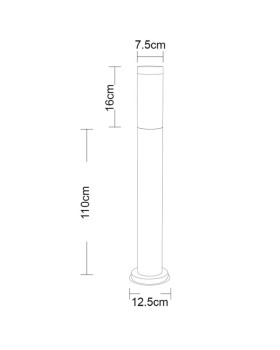 Садовый светильник ARTE Lamp A3157PA-1SS-foto3