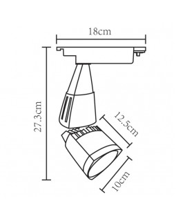 Светильник на шине ARTE Lamp A3830PL-1BK-foto2