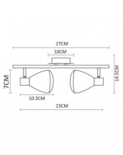 Спот ARTE Lamp A6008PL-2BK-foto3