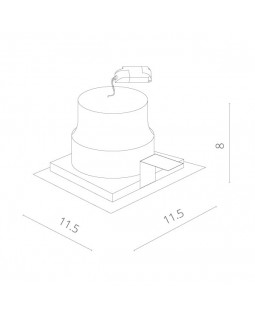 Встраиваемый светильник ARTE Lamp A7007PL-1WH-foto3