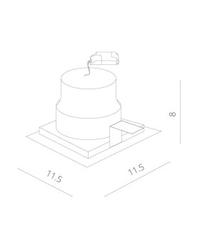 Встраиваемый светильник ARTE Lamp A7007PL-1WH-foto3