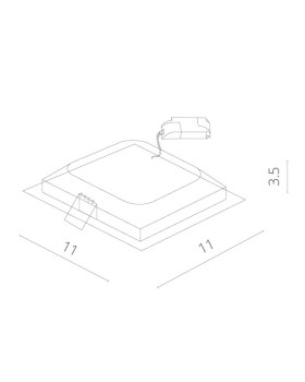 Встраиваемый светильник ARTE Lamp A7408PL-1WH-foto2