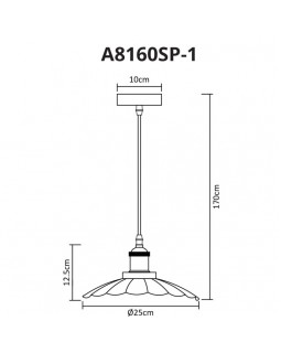 Подвесной светильник ARTE Lamp A8160SP-1GY-foto3
