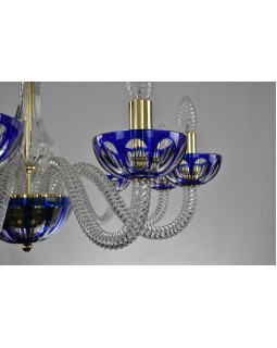 Подвесная люстра Bohemia Ivele Crystal 1308/10/240 G Cl/Clear-Blue/H-1H-foto2