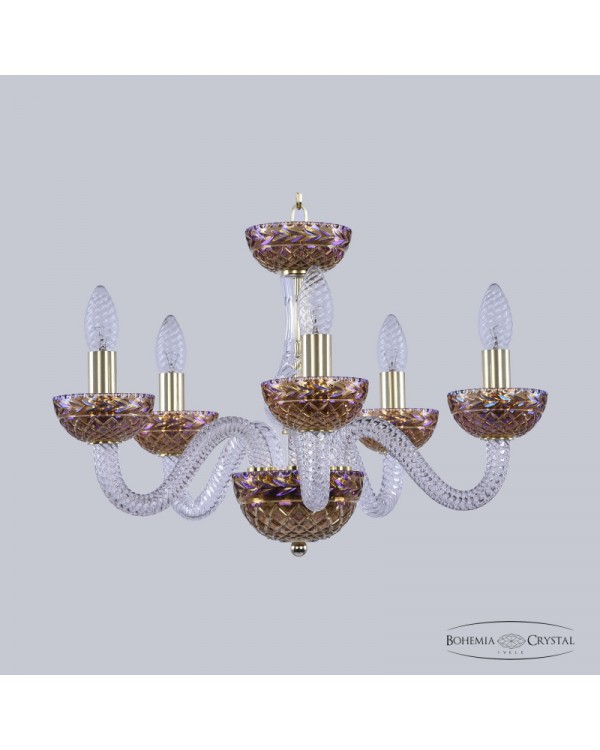 Подвесная люстра Bohemia Ivele Crystal 1310/5/165 G Cl/Shampan/M-1F