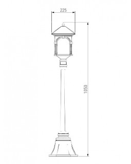 Садовый светильник Elektrostandard Corvus F капучино (GL 1021F)-foto3