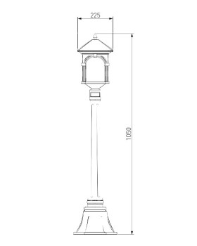 Садовый светильник Elektrostandard Corvus F капучино (GL 1021F)-foto3