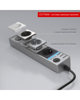 Розетка Werkel WL20-04-03 серебряный/серебряный рифленый-foto2