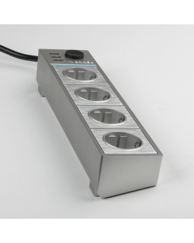 Розетка Werkel WL20-04-03 серебряный/серебряный рифленый-foto5