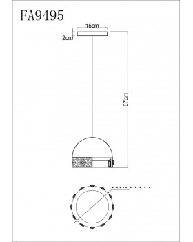 Подвесной светильник Ambrella Light FA9495-foto4