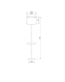Торшер ARTE Lamp A2102PN-1WH-foto4