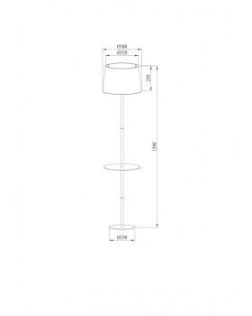 Торшер ARTE Lamp A2102PN-1WH-foto4