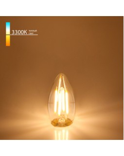 Светодиодная лампа Elektrostandard Свеча BLE2733 9W 3300K E27 (C35 прозрачный)