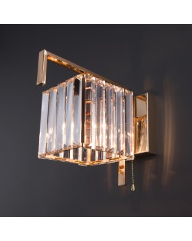 Бра Eurosvet 10117/1 золото/прозрачный хрусталь Strotskis-foto2