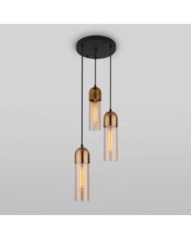 Подвесной светильник Eurosvet 50180/3 янтарный-foto3