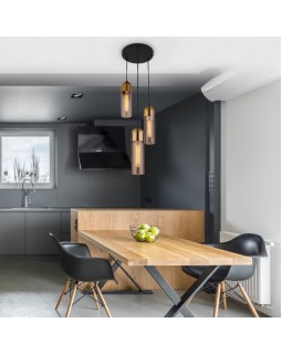 Подвесной светильник Eurosvet 50180/3 янтарный-foto2