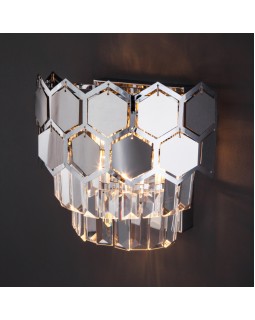 Бра Eurosvet 10113/2 хром/прозрачный хрусталь Strotskis-foto2