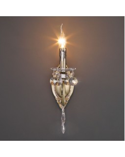 Бра Eurosvet 10104/1 античная бронза/прозрачный хрусталь Strotskis-foto2