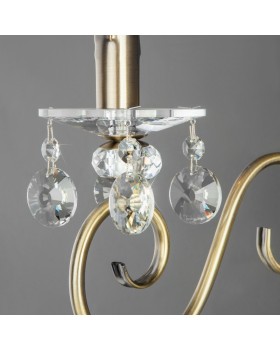 Бра Eurosvet 10104/1 античная бронза/прозрачный хрусталь Strotskis-foto3