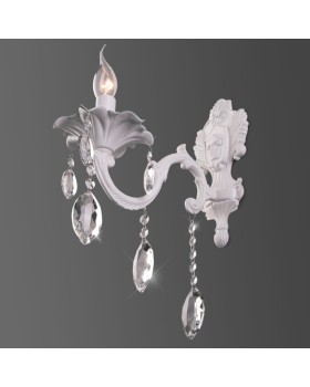 Бра Eurosvet 10108/1 белый/прозрачный хрусталь Strotskis-foto2