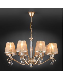 Подвесная люстра Eurosvet 60103/8 перламутровое золото-foto2