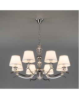 Подвесная люстра Eurosvet 60097/8 хром-foto2