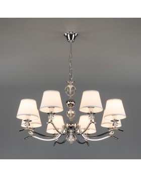 Подвесная люстра Eurosvet 60097/8 хром-foto2