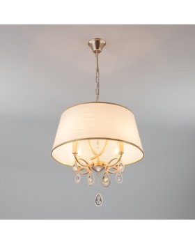 Подвесная люстра Eurosvet 60091/4 перламутровое золото-foto3