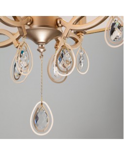 Подвесная люстра Eurosvet 60091/4 перламутровое золото-foto4