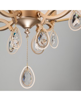 Подвесная люстра Eurosvet 60091/4 перламутровое золото-foto4