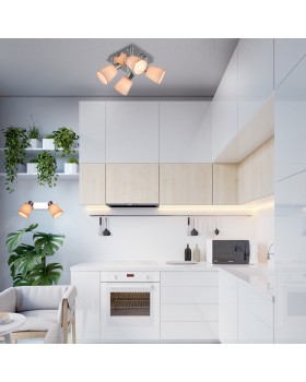 Бра Eurosvet 20080/2 хром/бежевый-foto2